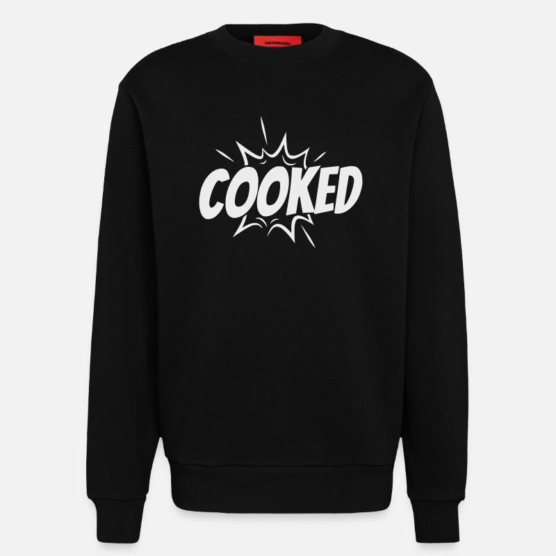 Cooked Explosiver Comic-Style - Sweatshirt - made by SPREAD  - SOLID BLACK
