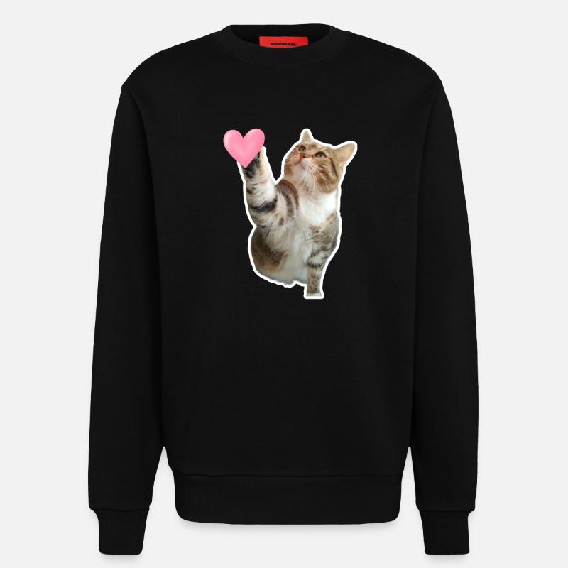 Missty prüfe ein Herz - Sweatshirt - made by SPREAD - SOLID BLACK