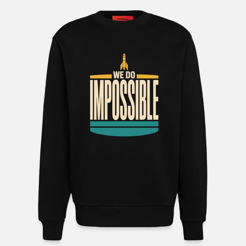 Rocket Science Rocket Scientist Aerospace - Sweatshirt - made by SPREAD - SOLID BLACK