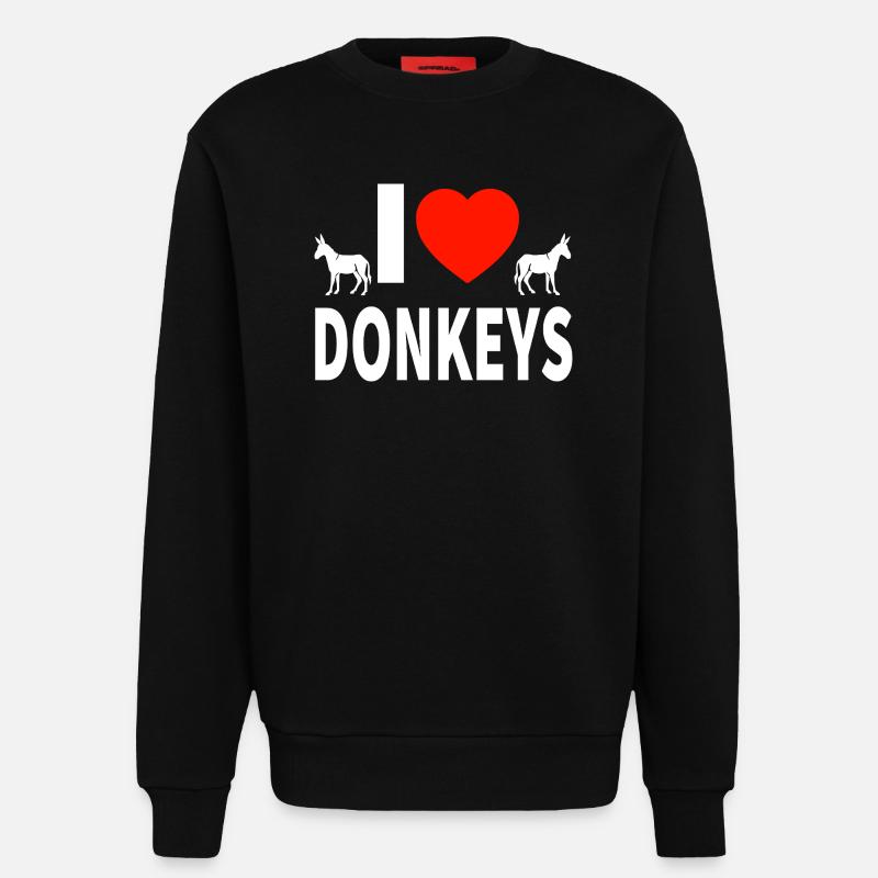 Esel - Sweatshirt - made by SPREAD  - SOLID BLACK
