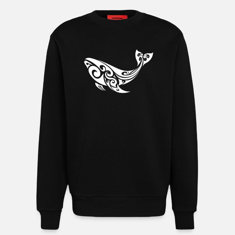 Wal - Sweatshirt - made by SPREAD - SOLID BLACK