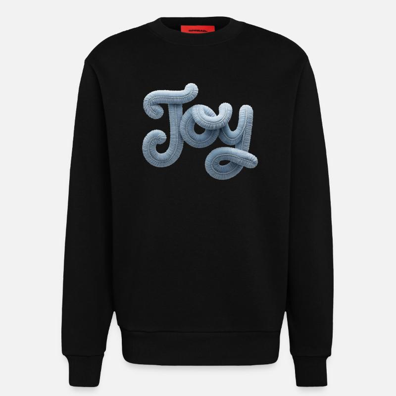 Joy Moderner Patchwork Look - Sweatshirt - made by SPREAD  - SOLID BLACK
