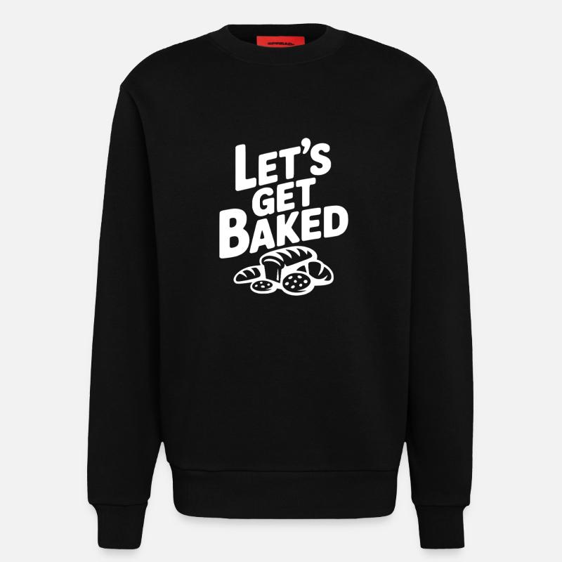 Lasst uns backen - Sweatshirt - made by SPREAD  - SOLID BLACK