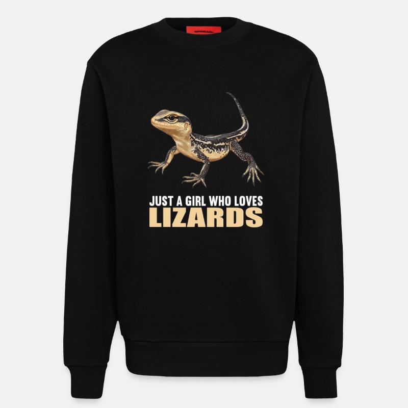 Eidechsen Eidechse - Sweatshirt - made by SPREAD  - SOLID BLACK