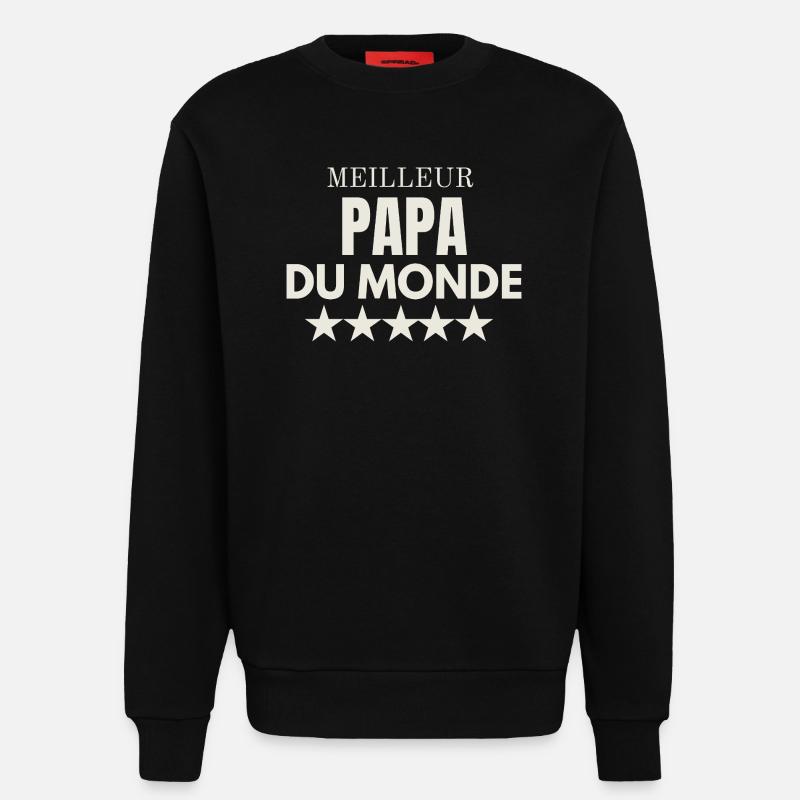Bester Vater der Welt - Sweatshirt - made by SPREAD  - SOLID BLACK