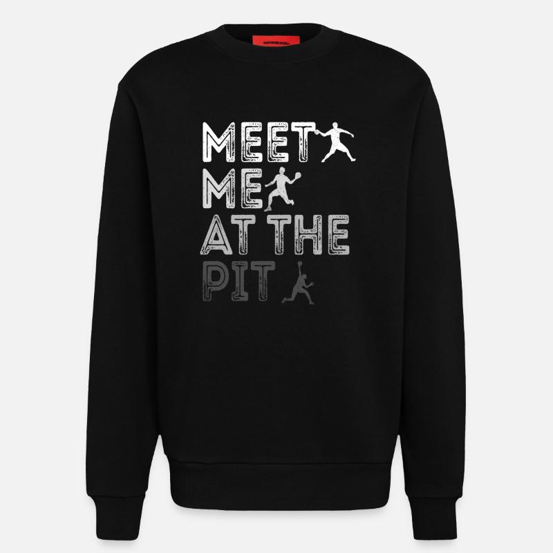 Triff mich in der Grube - Sweatshirt - made by SPREAD  - SOLID BLACK