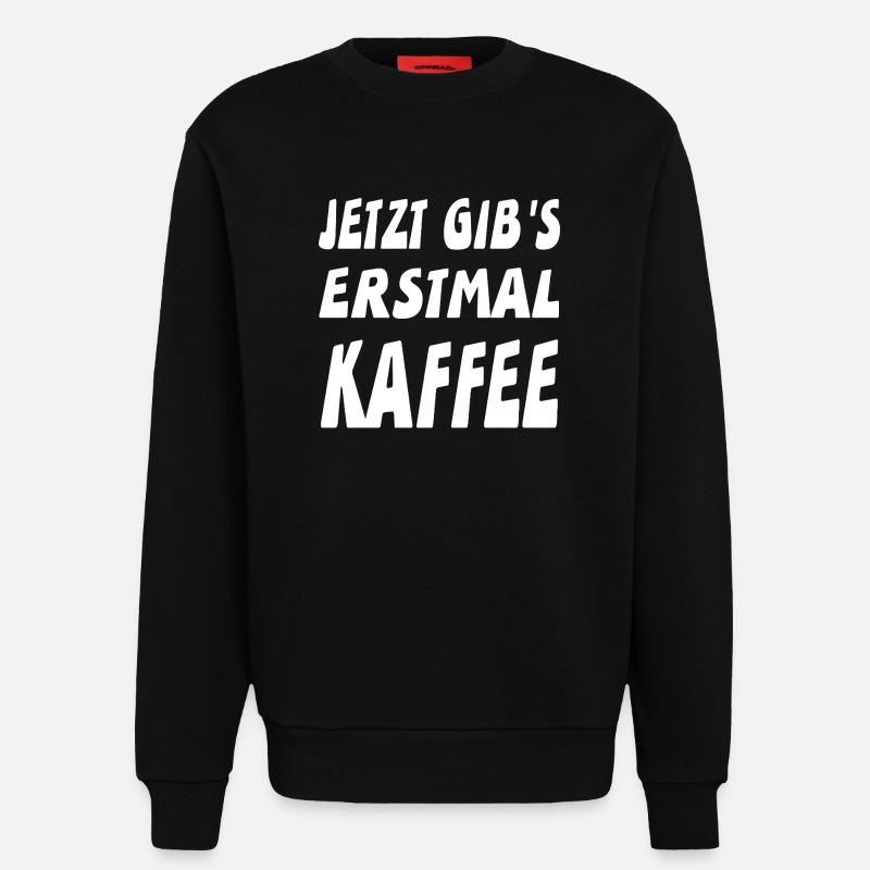Kaffee - Sweatshirt - made by SPREAD  - SOLID BLACK