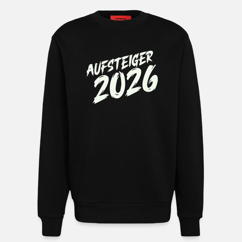 Aufsteiger 2026 Design - Sweatshirt - made by SPREAD  - SOLID BLACK