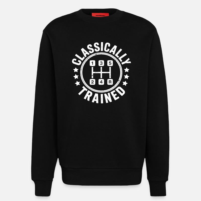 Classically Trained Auto Schaltgetriebe - Sweatshirt - made by SPREAD  - SOLID BLACK