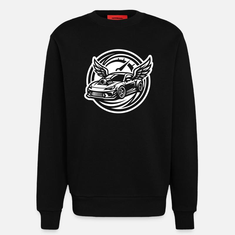 Auto Tuning Tacho - Sweatshirt - made by SPREAD  - SOLID BLACK