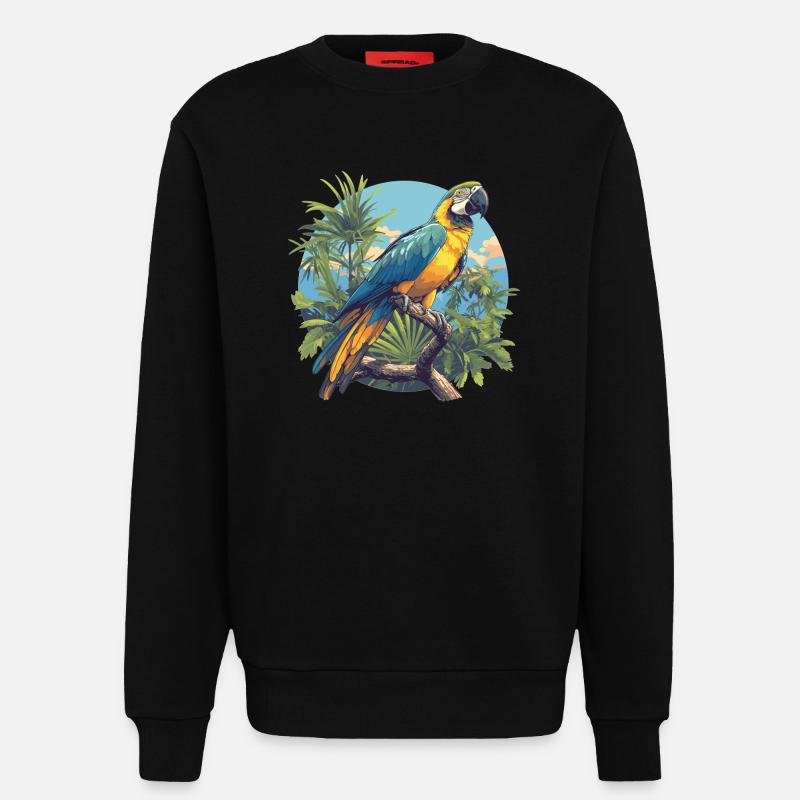Macaw's Era - Sweatshirt - made by SPREAD  - SOLID BLACK