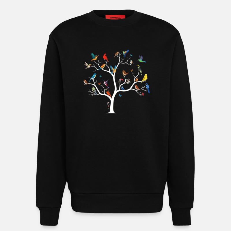 Bird Watching Birding Bird Watcher Vogel-Nerd - Sweatshirt - made by SPREAD  - SOLID BLACK