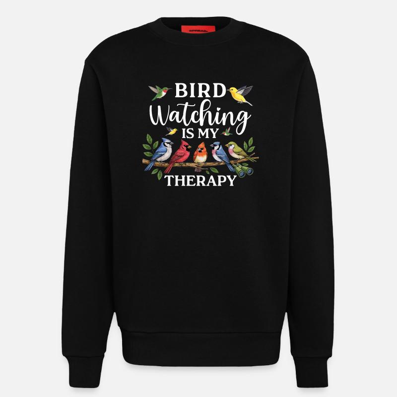 Bird Watching Birding Bird Watcher Vogel-Nerd - Sweatshirt - made by SPREAD  - SOLID BLACK