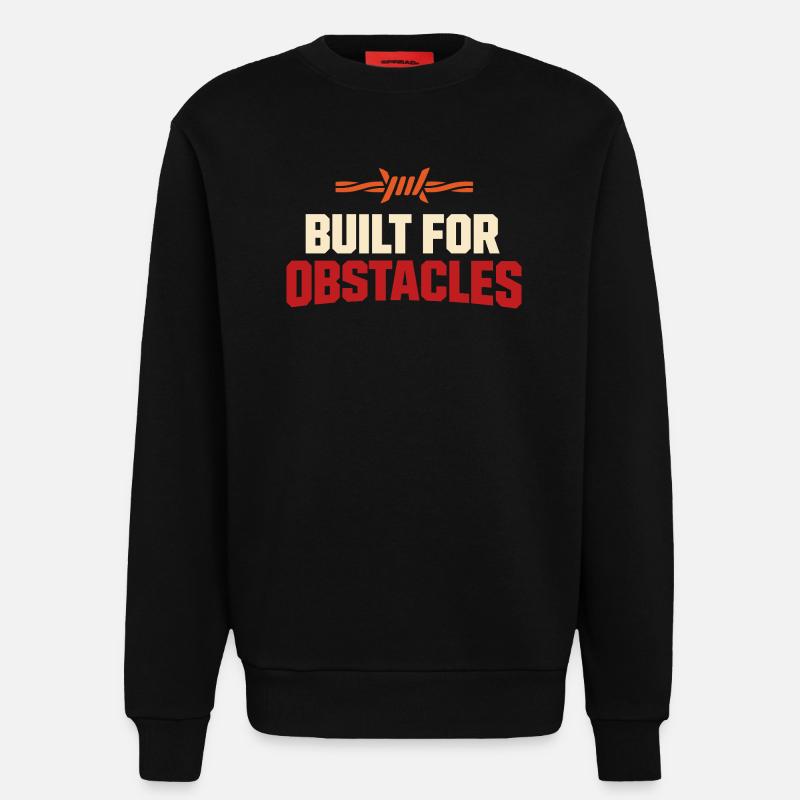Hindernislauf-rennfahrer Hindernislauf Ocr - Sweatshirt - made by SPREAD  - SOLID BLACK