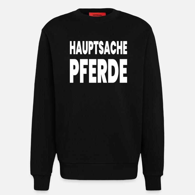 Pferde - Sweatshirt - made by SPREAD  - SOLID BLACK
