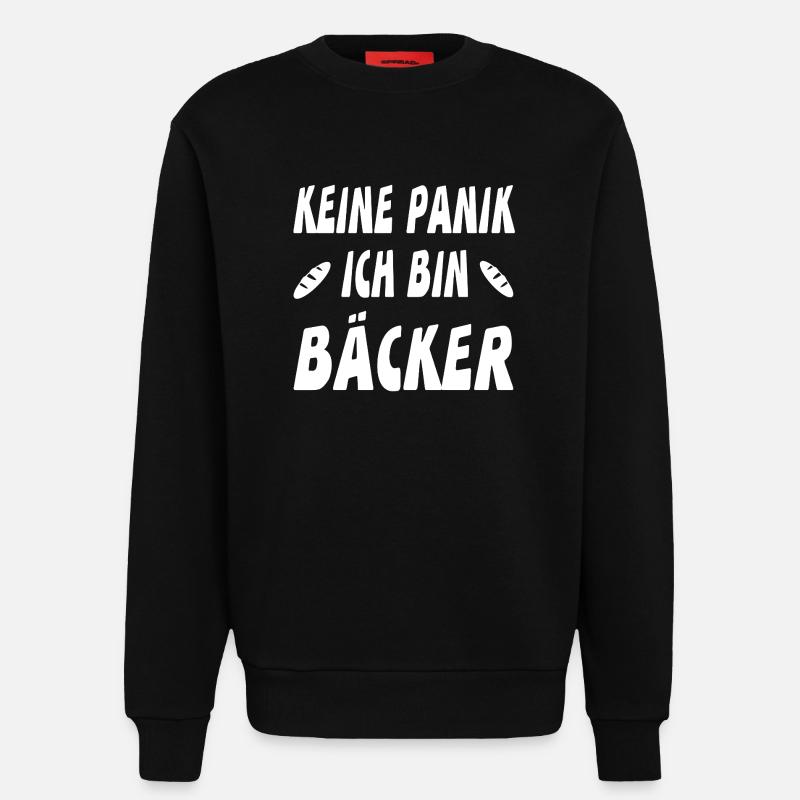Bäcker - Sweatshirt - made by SPREAD  - SOLID BLACK
