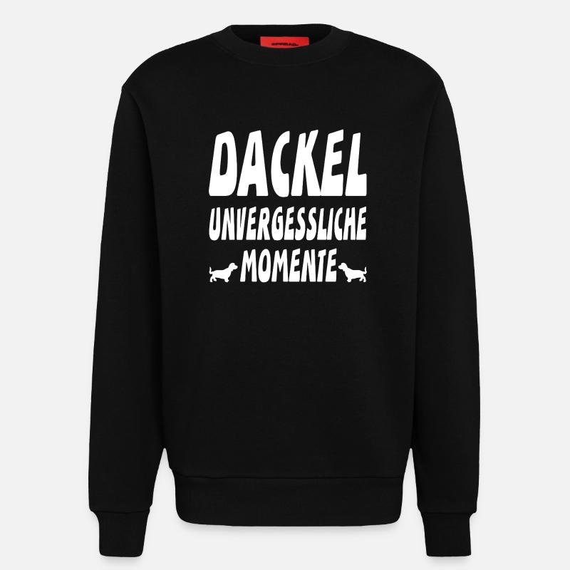 Dackel - Sweatshirt - made by SPREAD  - SOLID BLACK