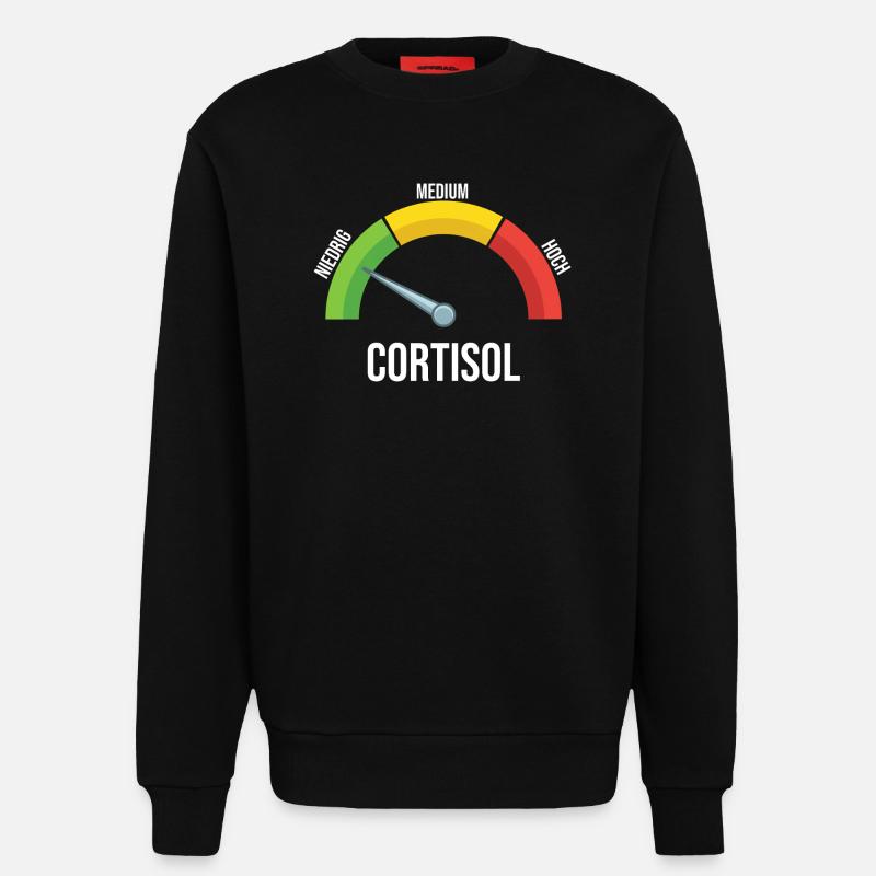 Cortisol Messgerät - Sweatshirt - made by SPREAD - SOLID BLACK