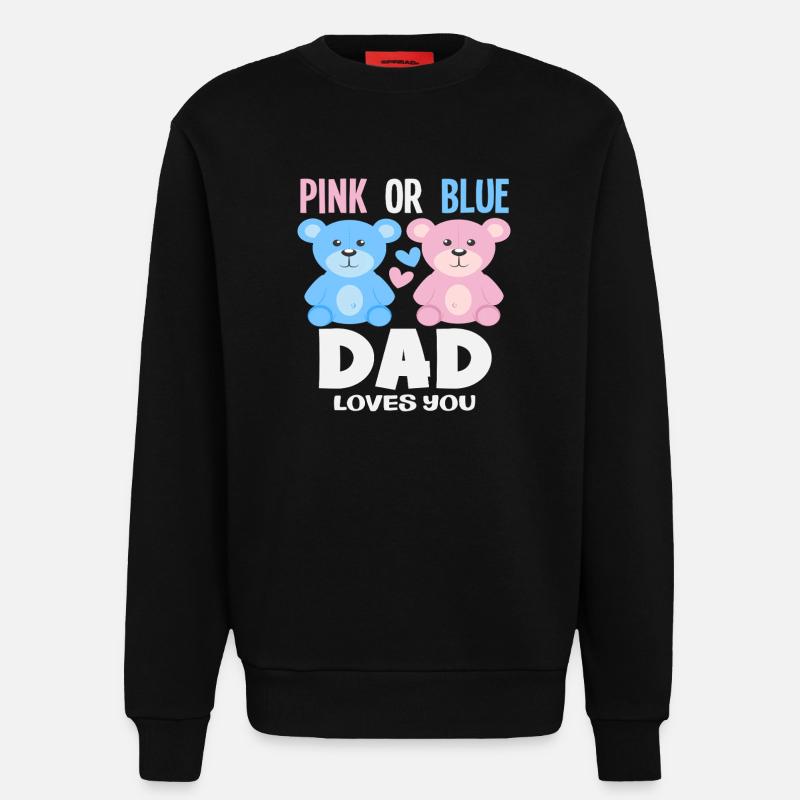 Pink Oder Blau Papa Liebt Dich - Sweatshirt - made by SPREAD - SOLID BLACK