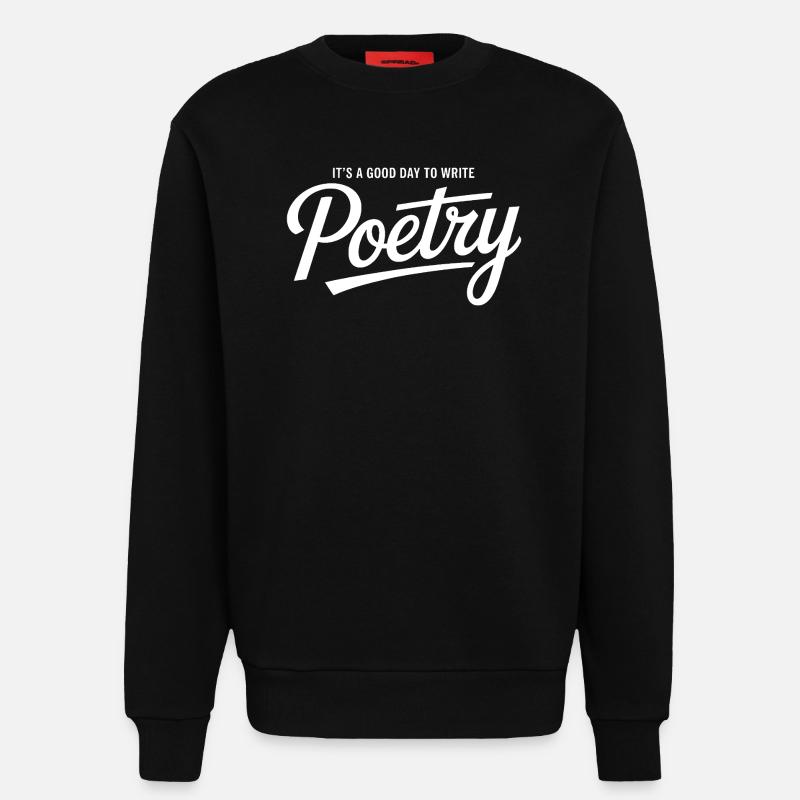 Midnight Verse Script Tee - Sweatshirt - made by SPREAD  - SOLID BLACK