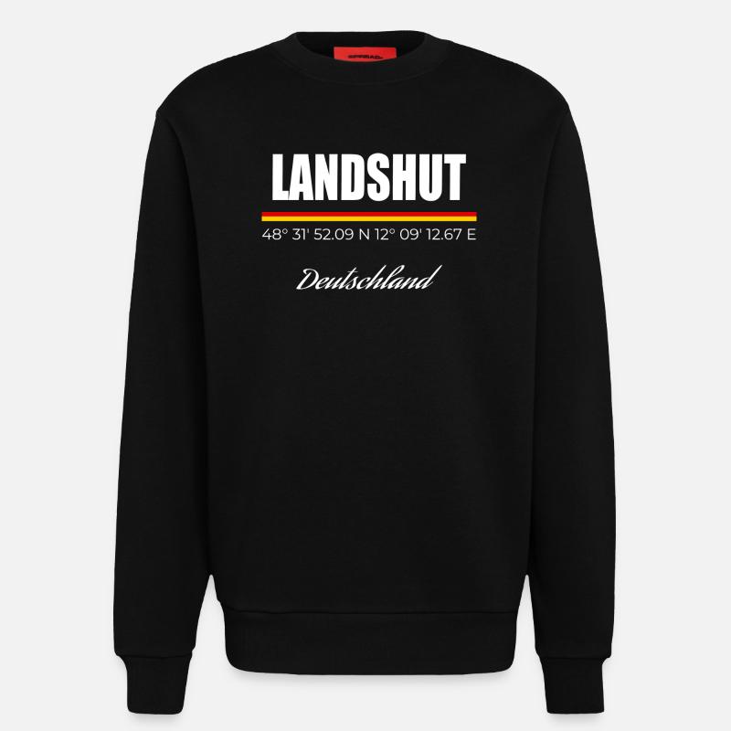 Landshut - Sweatshirt - made by SPREAD  - SOLID BLACK