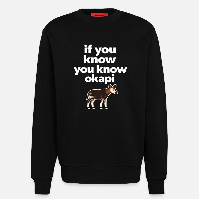 Okapi-liebhaber Okapi-tier Seltene Tierweltliebe - Sweatshirt - made by SPREAD  - SOLID BLACK