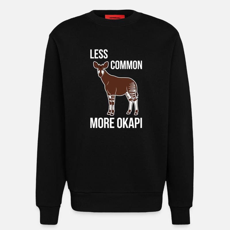 Okapi-liebhaber Okapi-tier Seltene Tierweltliebe - Sweatshirt - made by SPREAD - SOLID BLACK