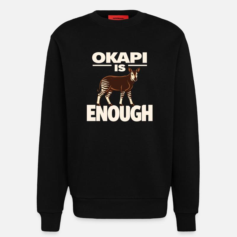 Okapi-liebhaber Okapi-tier Seltene Tierweltliebe - Sweatshirt - made by SPREAD  - SOLID BLACK