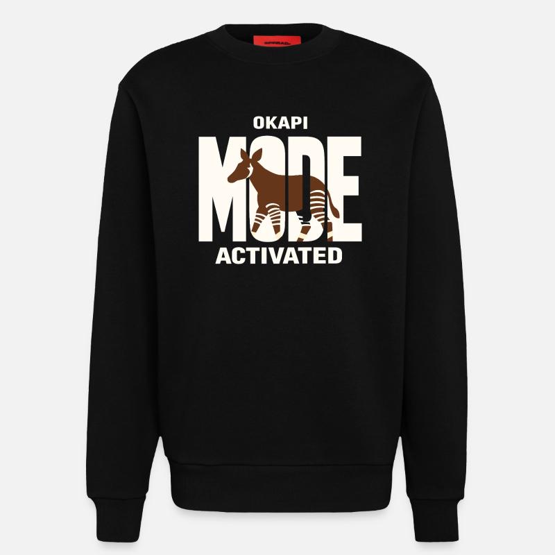 Okapi-liebhaber Okapi-tier Seltene Tierweltliebe - Sweatshirt - made by SPREAD  - SOLID BLACK