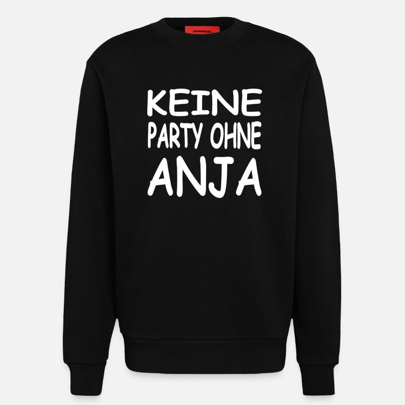 Anja - Sweatshirt - made by SPREAD  - SOLID BLACK