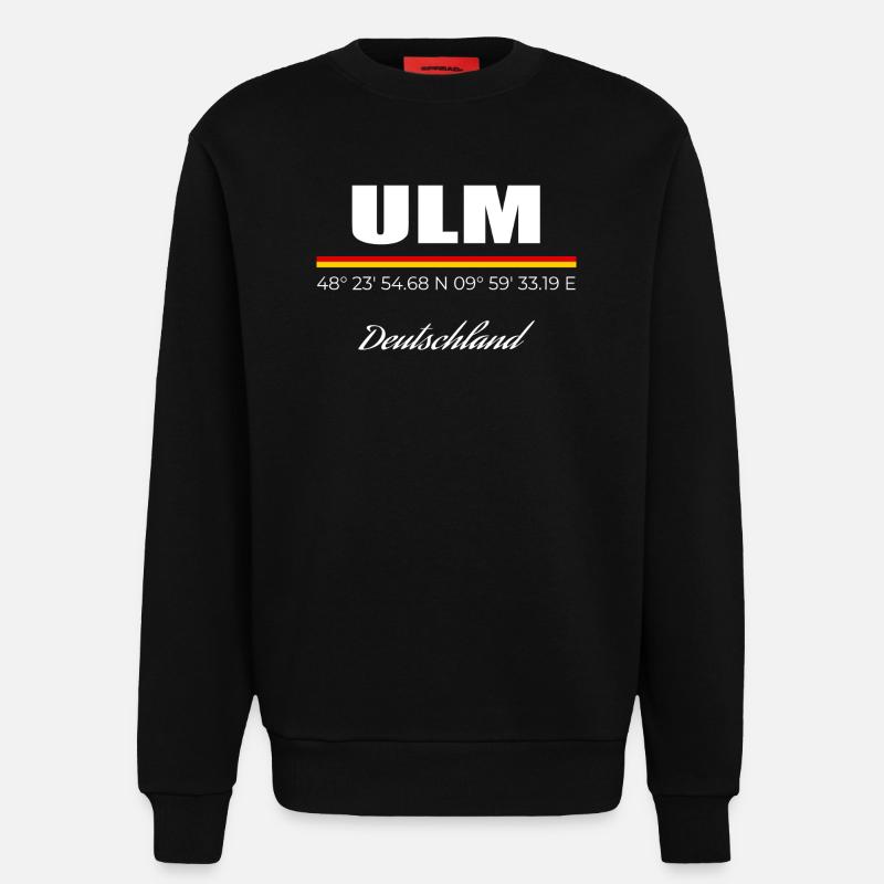 Ulm - Sweatshirt - made by SPREAD  - SOLID BLACK