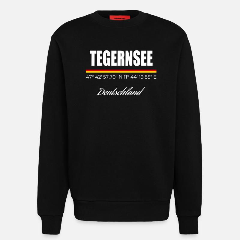 Tegernsee - Sweatshirt - made by SPREAD  - SOLID BLACK