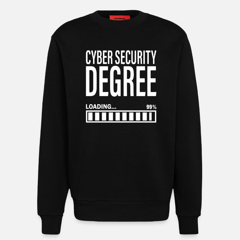 Cybersecurity Student Engineer Cyber Security - Sweatshirt - made by SPREAD  - SOLID BLACK