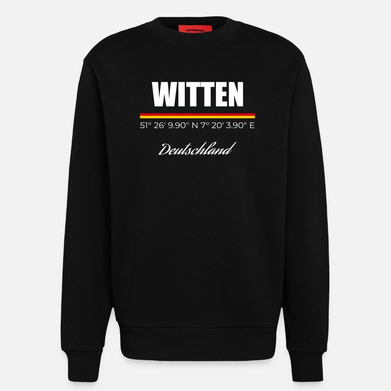 Witten - Sweatshirt - made by SPREAD  - SOLID BLACK