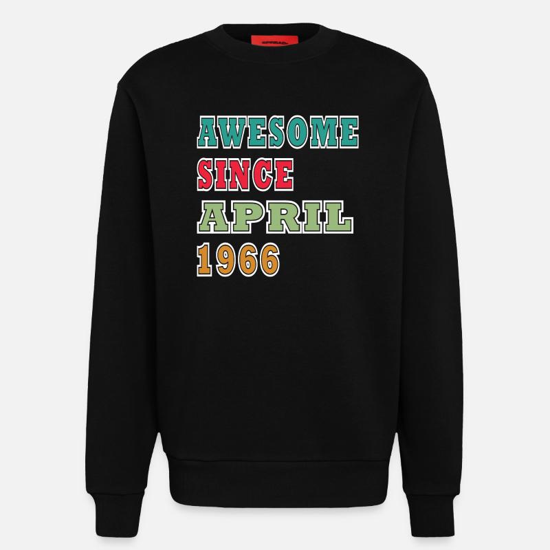 Erstaunlich seit April 1966 - Sweatshirt - made by SPREAD  - SOLID BLACK