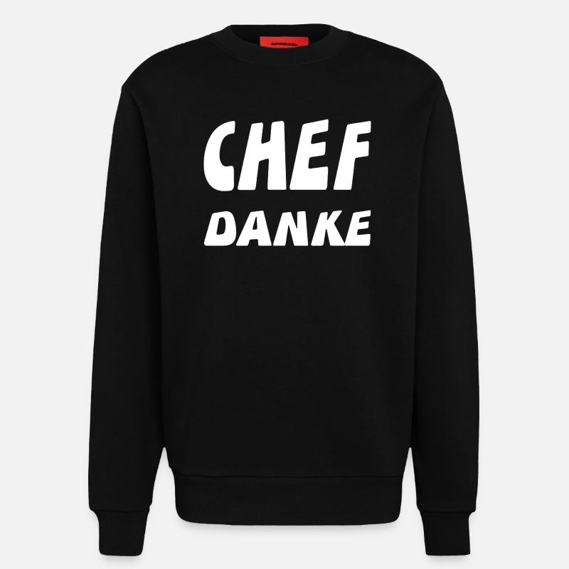 Chef - Sweatshirt - made by SPREAD  - SOLID BLACK