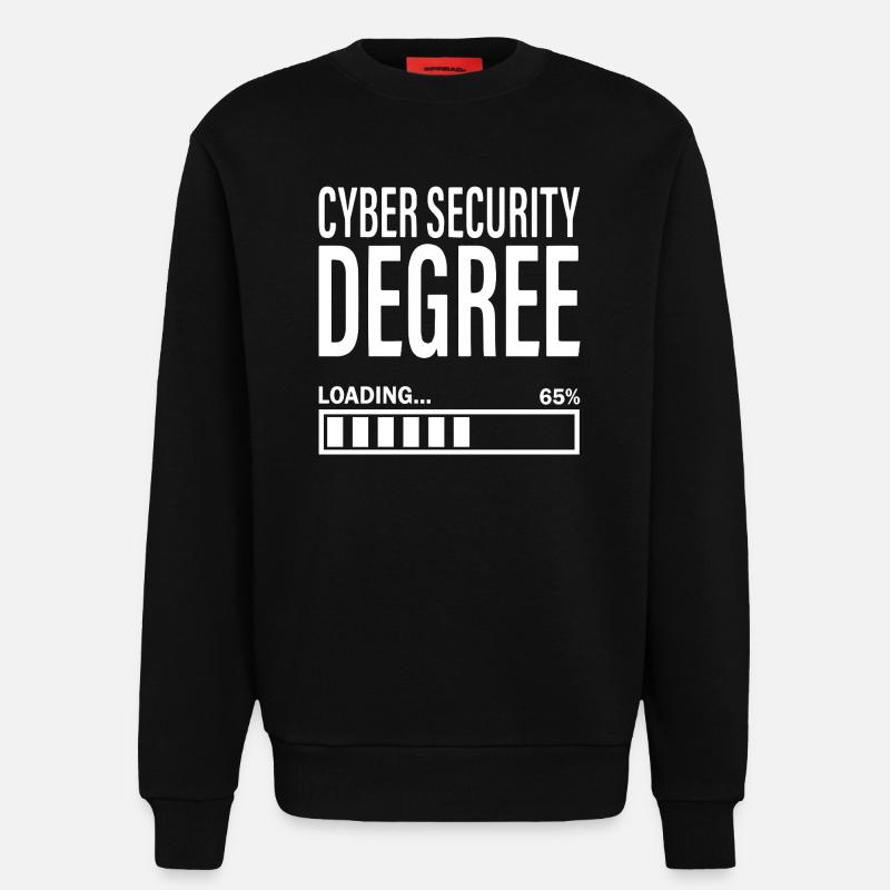 Cybersecurity Student Engineer Cyber Security - Sweatshirt - made by SPREAD  - SOLID BLACK