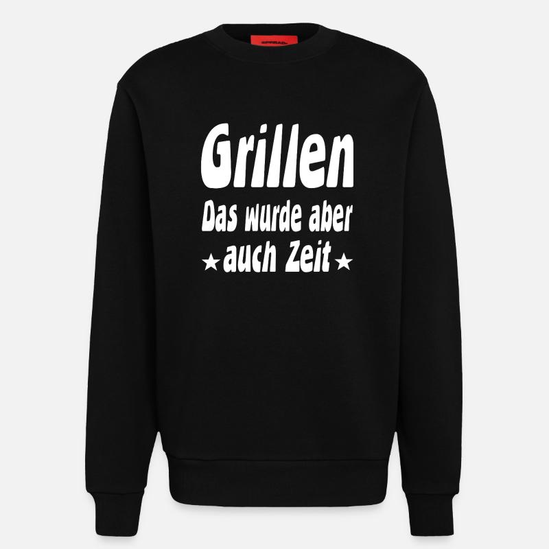 Grillen - Sweatshirt - made by SPREAD - SOLID BLACK