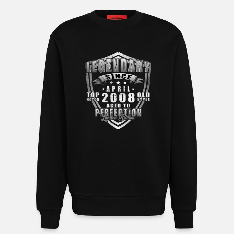 Legendary Shield April 2008 Edition - Sweatshirt - made by SPREAD - SOLID BLACK