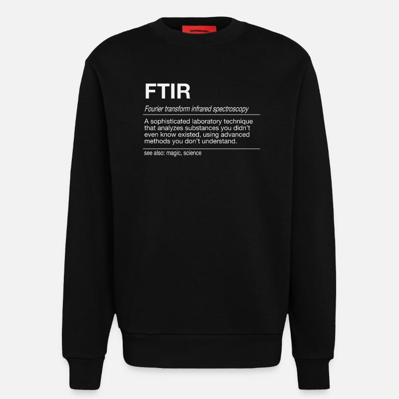 FTIR Spektroskopie Analyse Spektrometer - Sweatshirt - made by SPREAD  - SOLID BLACK