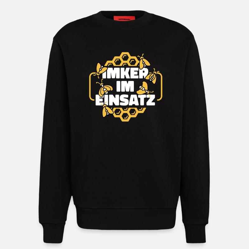 Imker im Einsatz Spruch - Sweatshirt - made by SPREAD  - SOLID BLACK