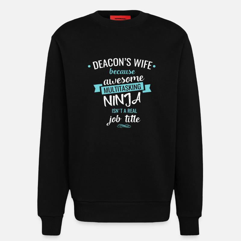 Deacons Frau Multitasking-Ninja - Sweatshirt - made by SPREAD  - SOLID BLACK