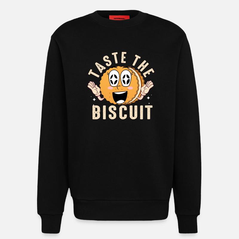 Probieren Sie das Keks-Maskottchen - Sweatshirt - made by SPREAD  - SOLID BLACK