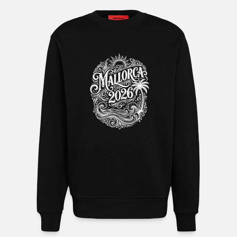Déclaration de Majorque 2026 - Sweat bio décontracté fabriqué en UE - SOLID BLACK