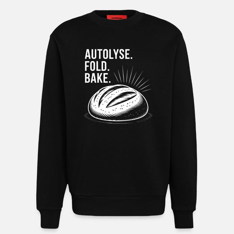 Bread Bold: Autolysekunst - Sweatshirt - made by SPREAD  - SOLID BLACK