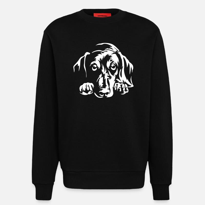 Dackel " Black Edition" - Sweatshirt - made by SPREAD  - SOLID BLACK
