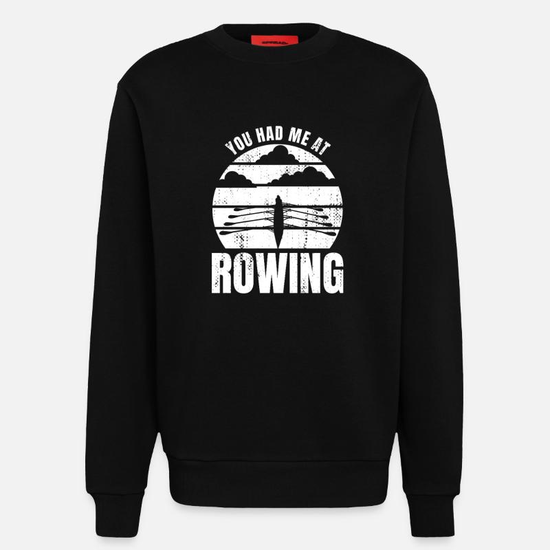 Ruderer Spruch - Sweatshirt - made by SPREAD  - SOLID BLACK