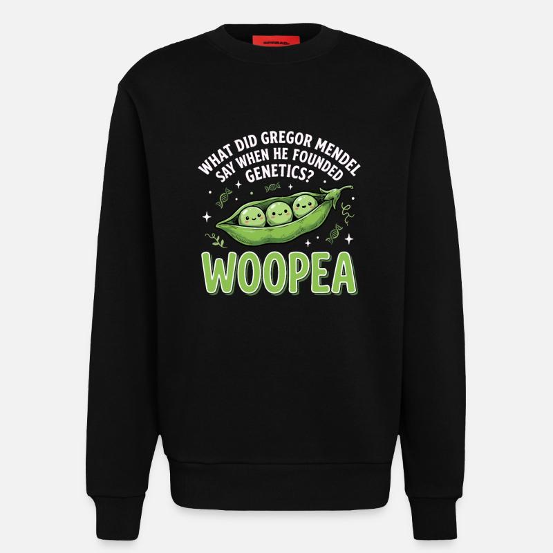 ErbsenGenetik Mendelwitz WOOPEA - Sweatshirt - made by SPREAD - SOLID BLACK