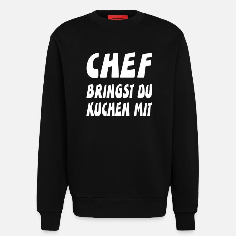 Chef - Sweatshirt - made by SPREAD - SOLID BLACK