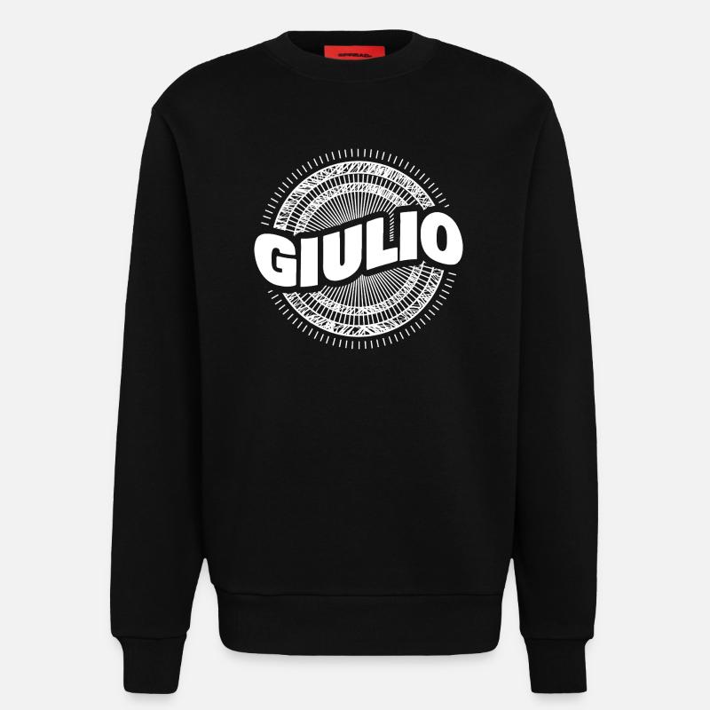 Giulio als Name - Sweatshirt - made by SPREAD  - SOLID BLACK